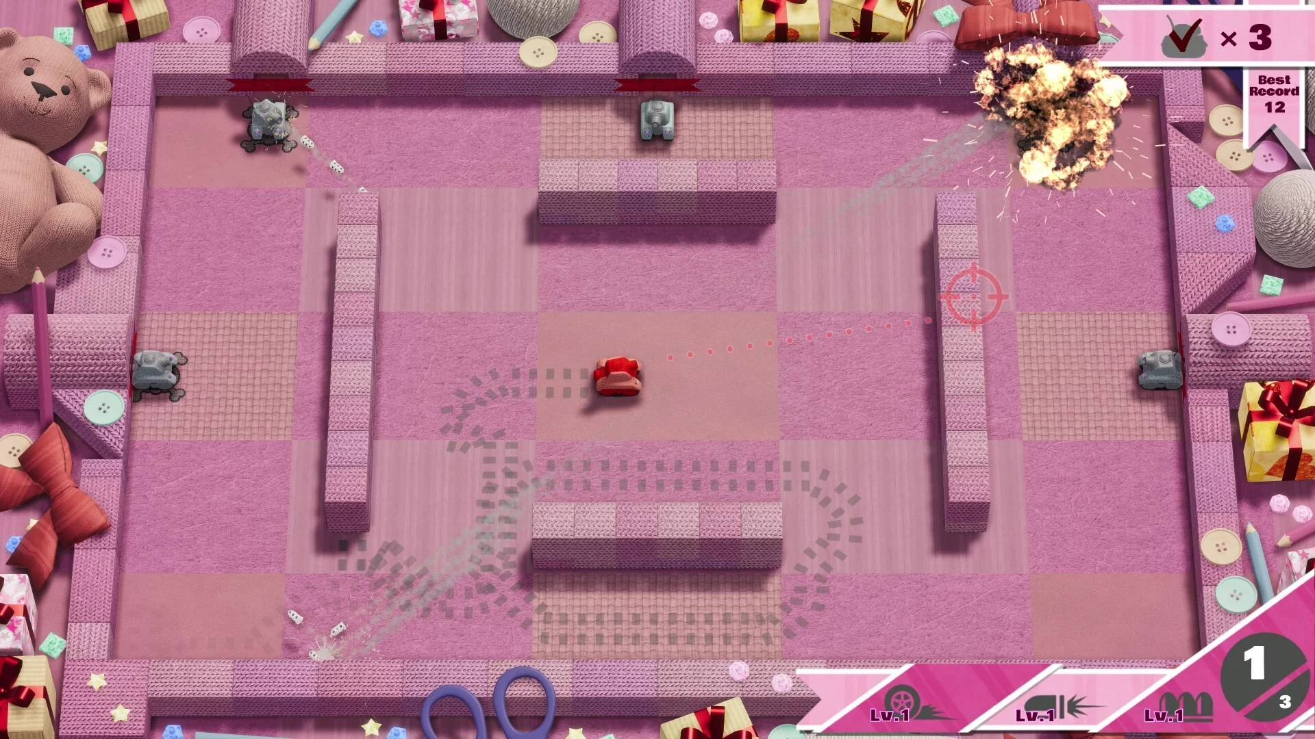 Изображение игры: League of Felt Tanks