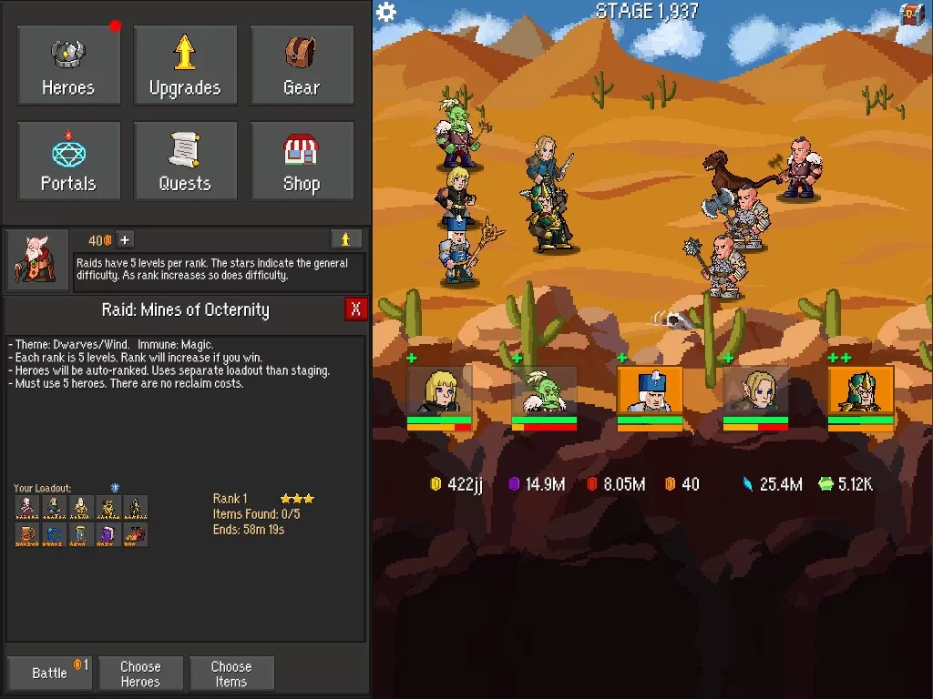 Изображение игры: Idle Guardians