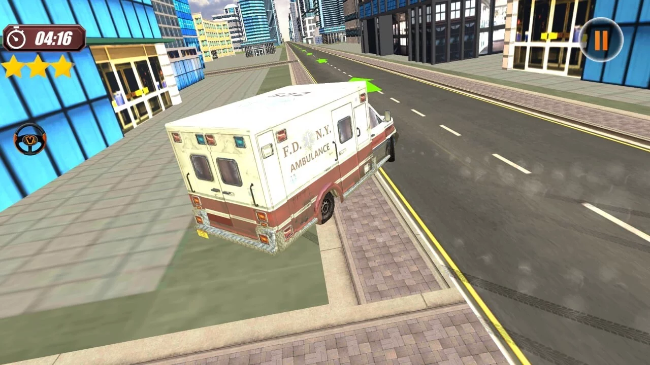 Изображение игры: Ambulance Chauffeur Simulator