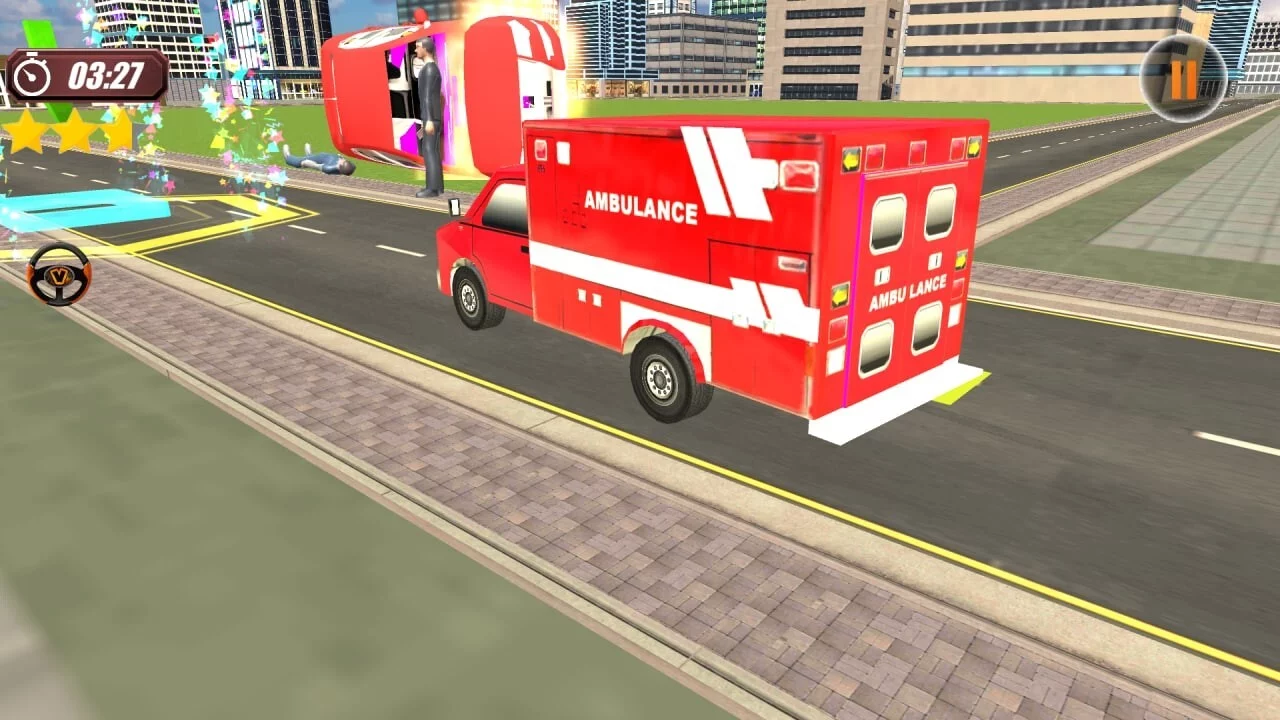 Изображение игры: Ambulance Chauffeur Simulator