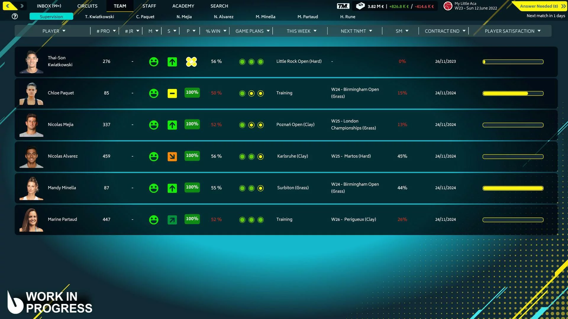 Изображение игры: Tennis Manager 2022
