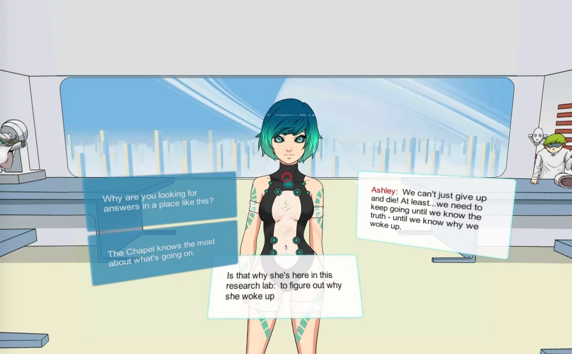 Изображение игры: Angels & Demigods - SciFi VR Visual Novel