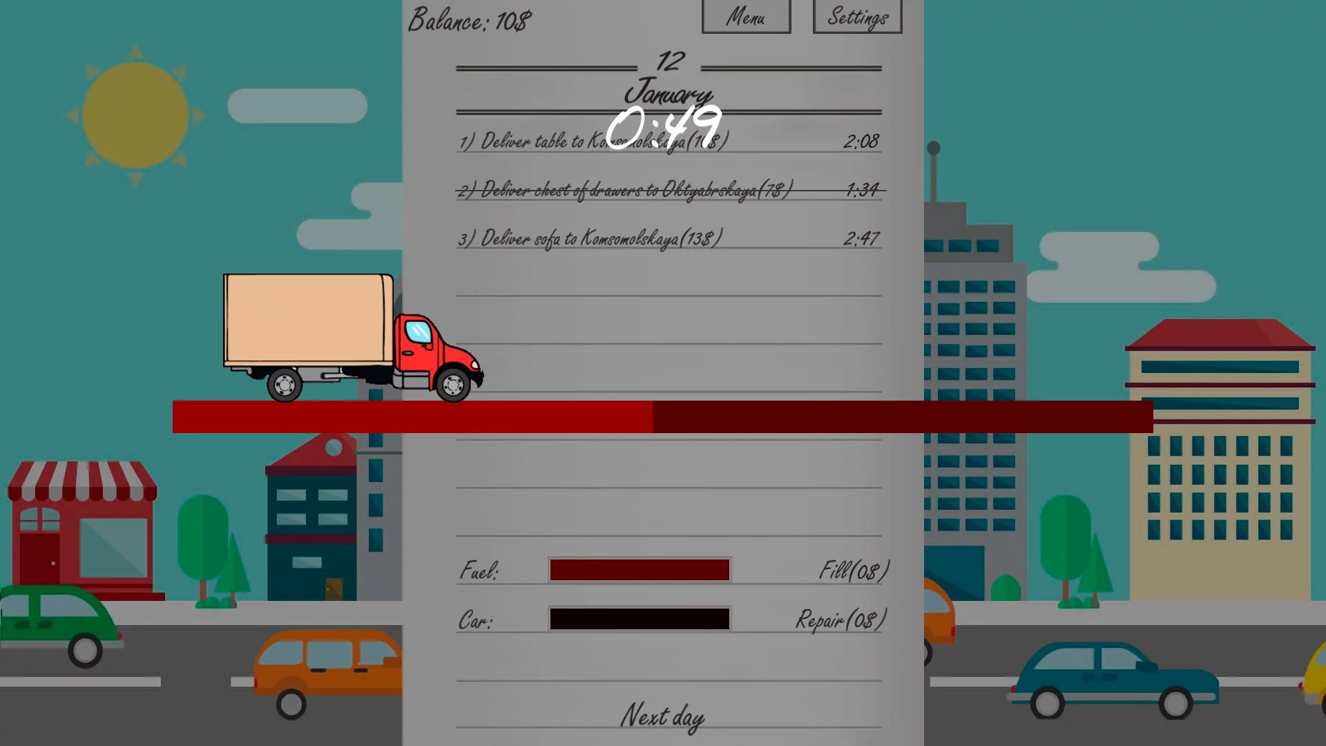 Изображение игры: Delivery man simulator