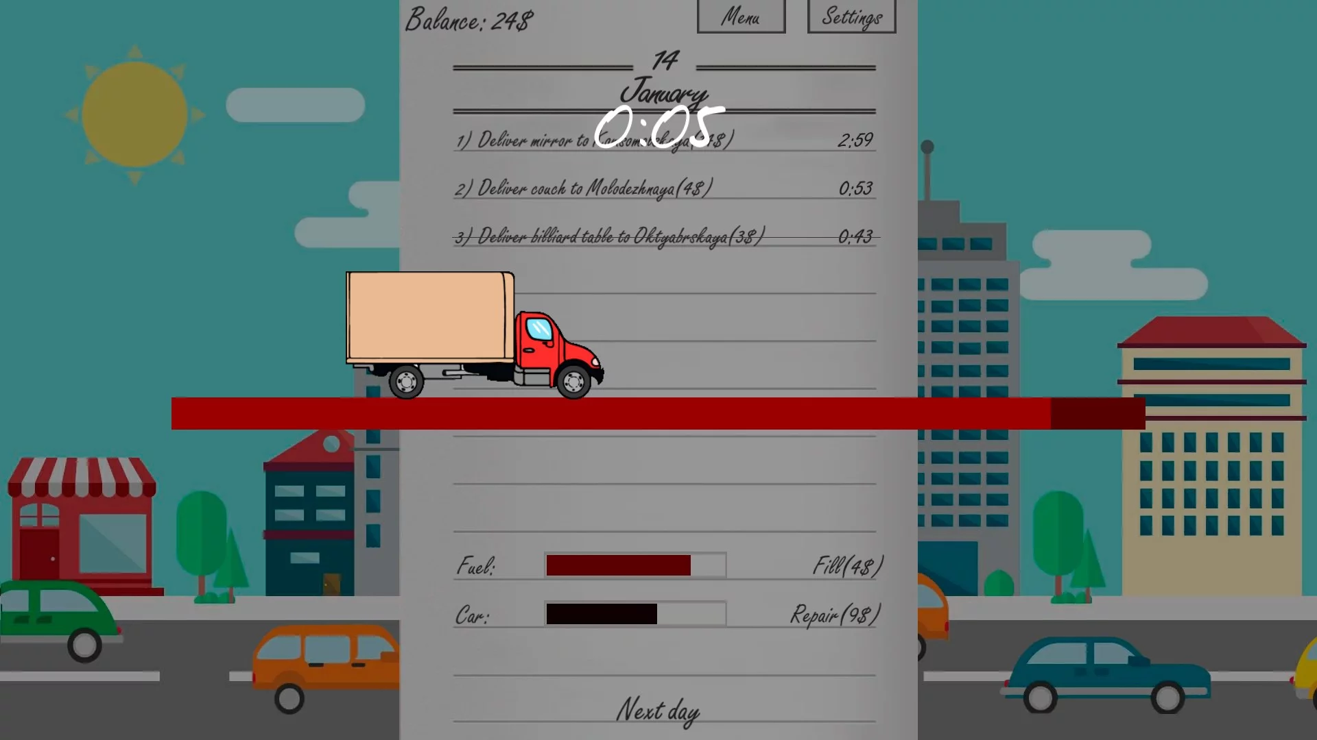 Изображение игры: Delivery man simulator