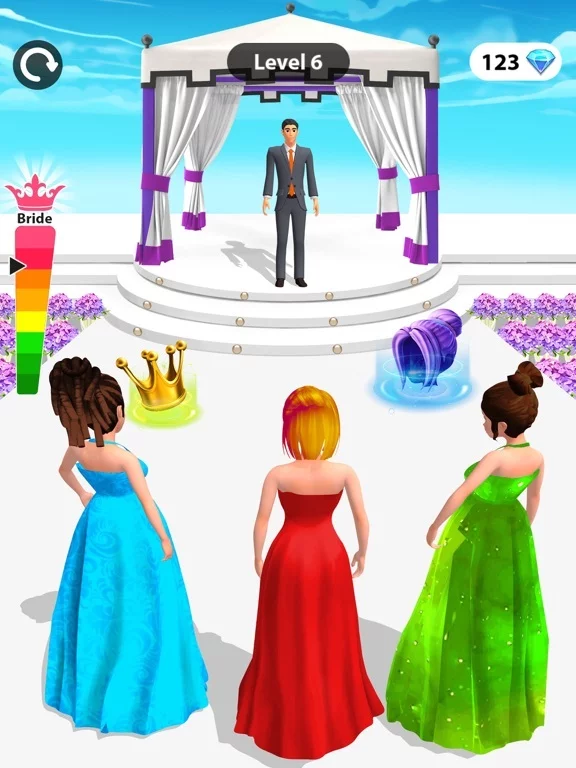 Изображение игры: Bride Race & Outfit Makeover