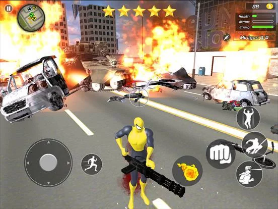 Изображение игры: Flying Spider Hero: Crime City