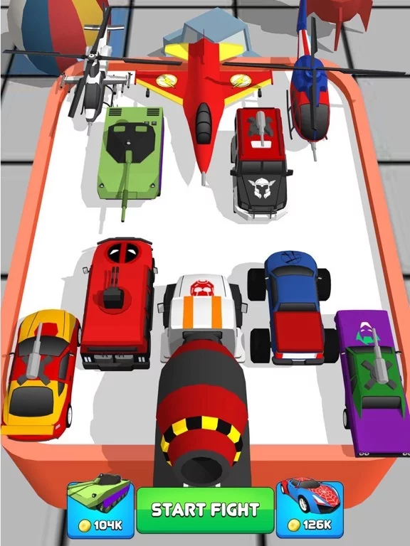 Изображение игры: Superhero Car Merge Master