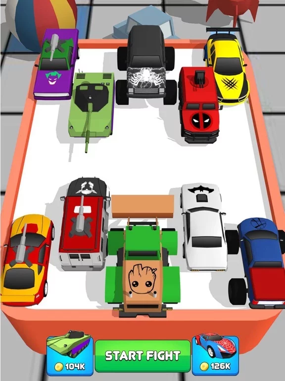 Изображение игры: Superhero Car Merge Master