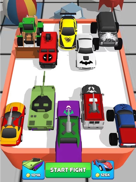 Изображение игры: Superhero Car Merge Master
