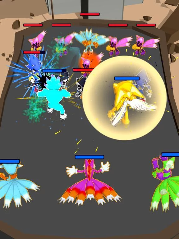 Изображение игры: Merge Fight - Hedgehog & Fox