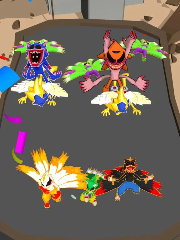 Изображение игры: Merge Fight - Hedgehog & Fox