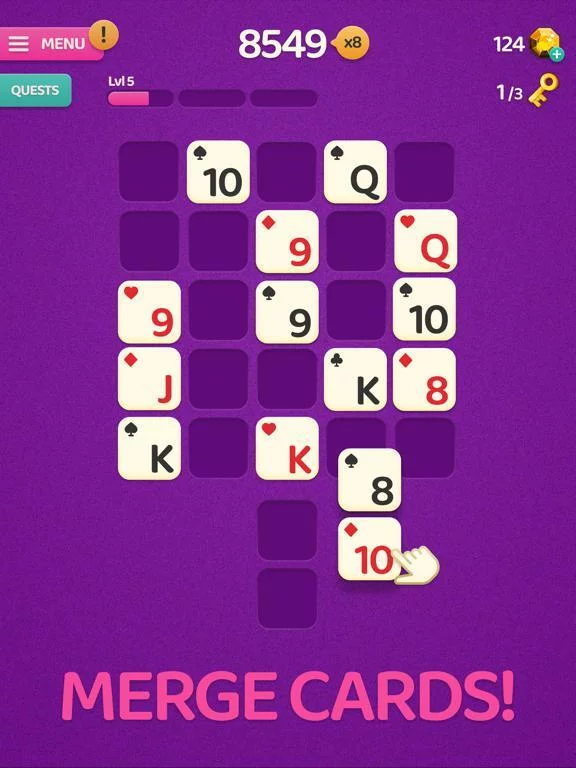 Изображение игры: Cards Up! Merge Puzzle