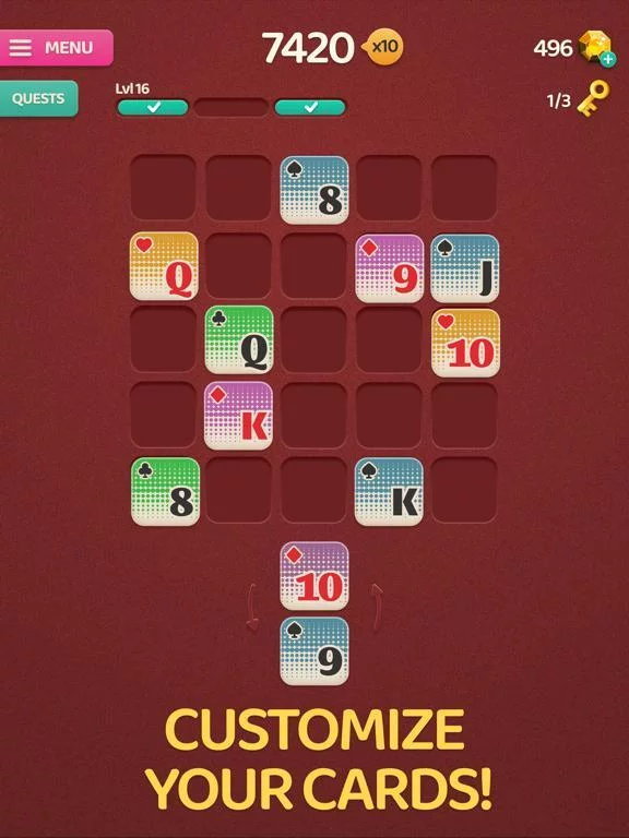Изображение игры: Cards Up! Merge Puzzle