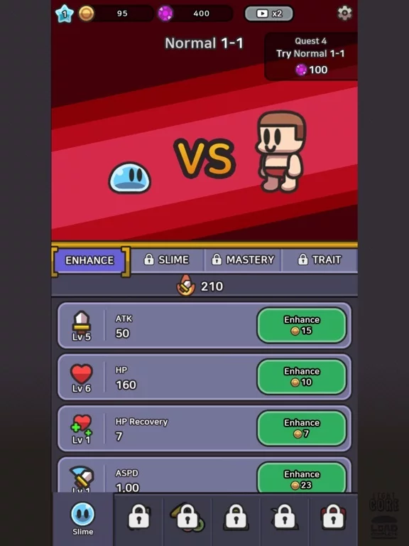 Изображение игры: Legend of Slime: Idle RPG
