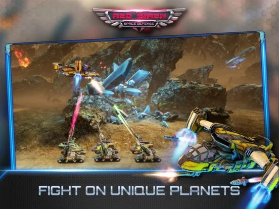 Изображение игры: Red Siren: Space Defense