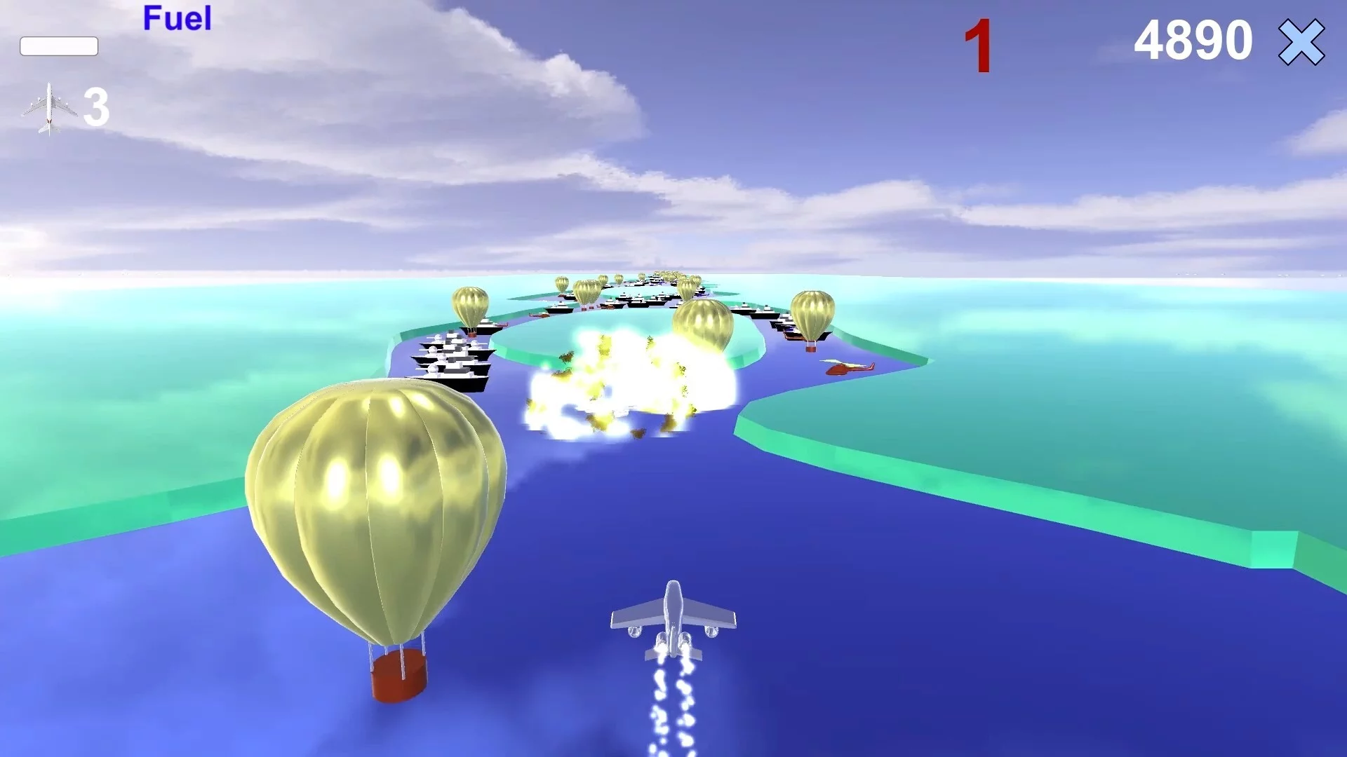 Изображение игры: River Raid 3D