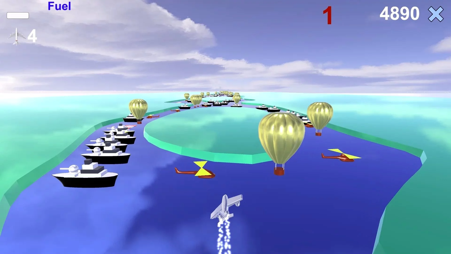 Изображение игры: River Raid 3D