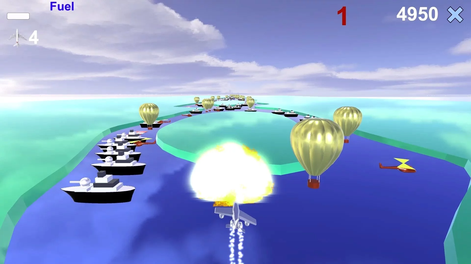 Изображение игры: River Raid 3D