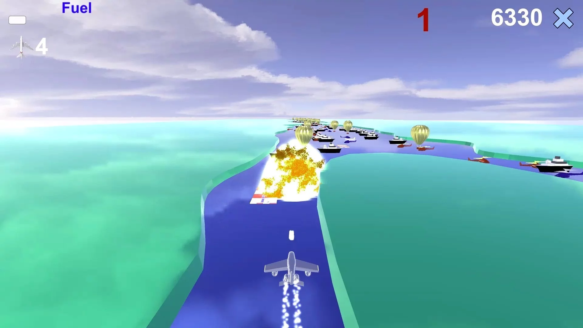 Изображение игры: River Raid 3D