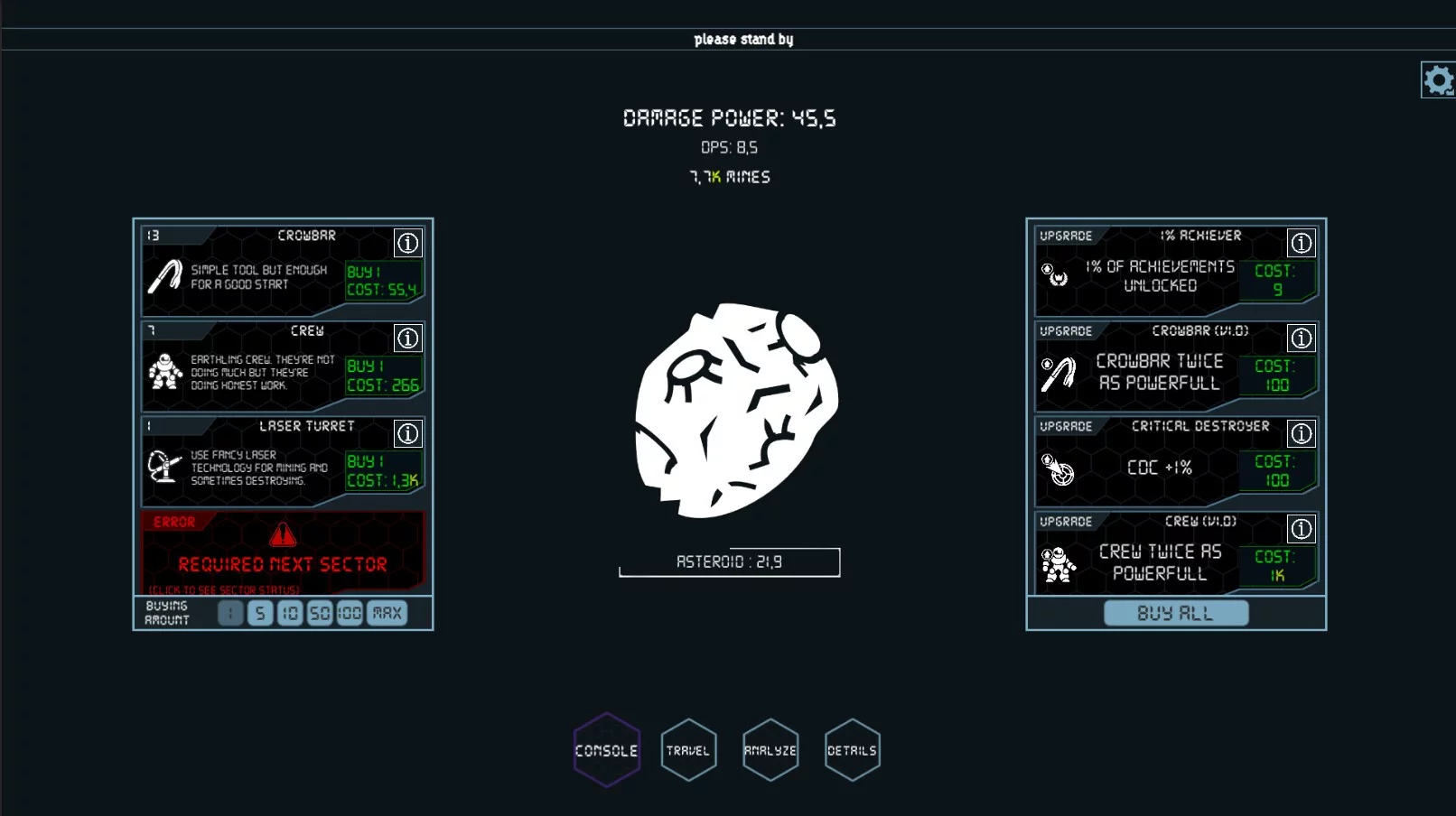 Изображение игры: AsteroIdle