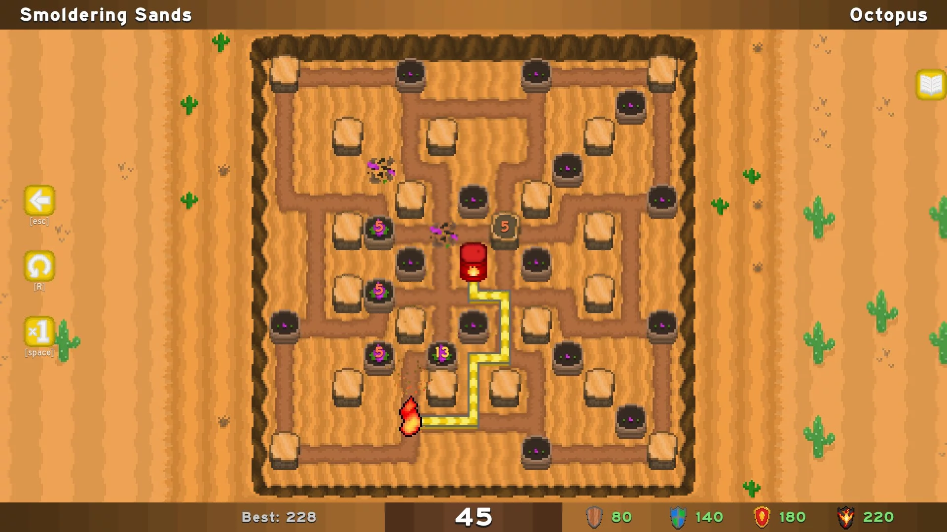 Изображение игры: Maze Ablaze