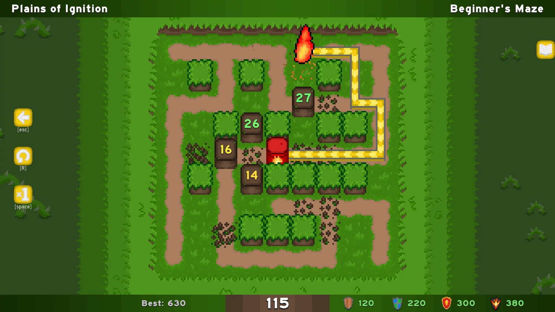Изображение игры: Maze Ablaze