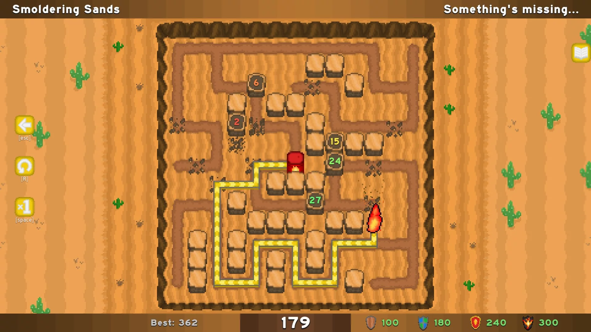 Изображение игры: Maze Ablaze