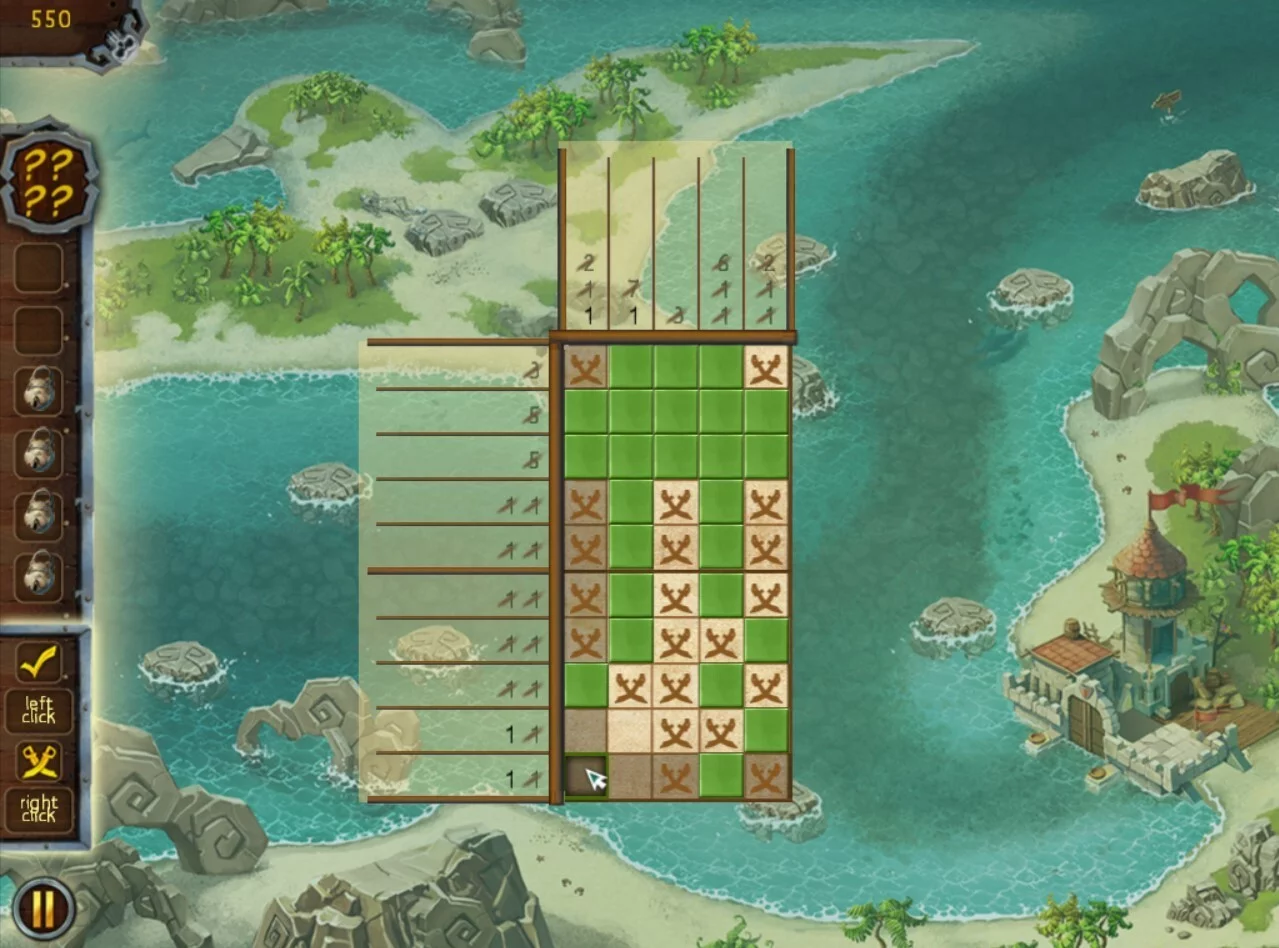 Изображение игры: Fill and Cross Pirate Riddles 3