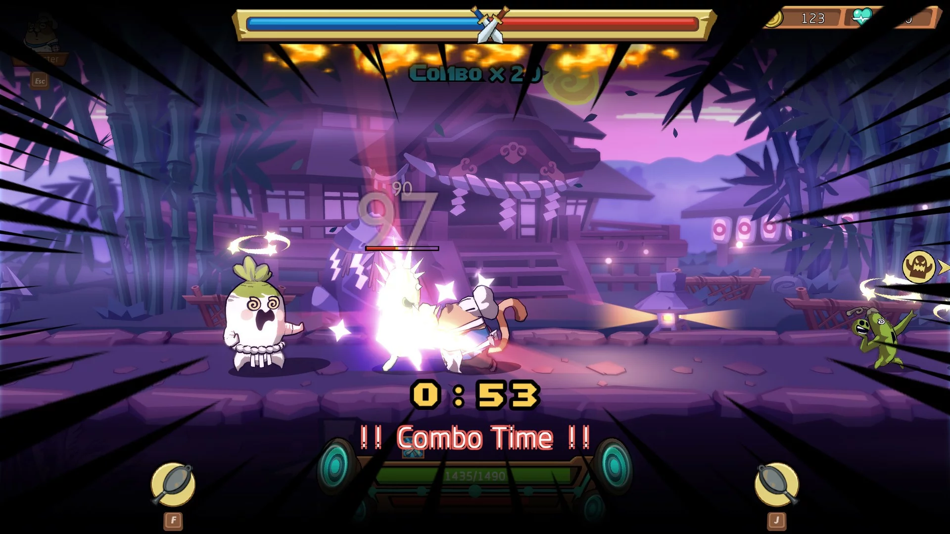 Изображение игры: 节奏快打/Rhythm Fighter
