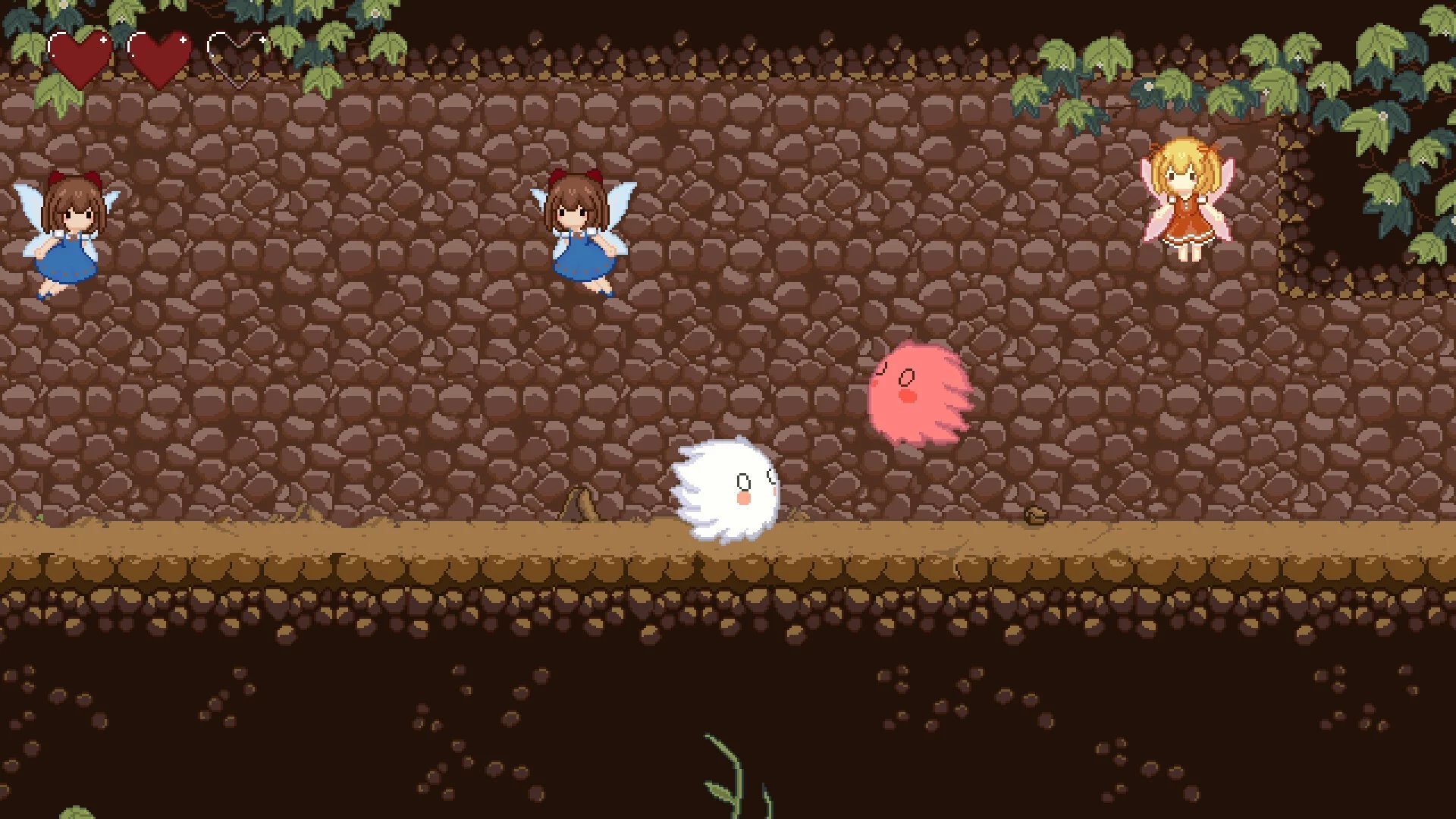 Изображение игры: 毛玉大冒险 ~ Kedama's Adventure