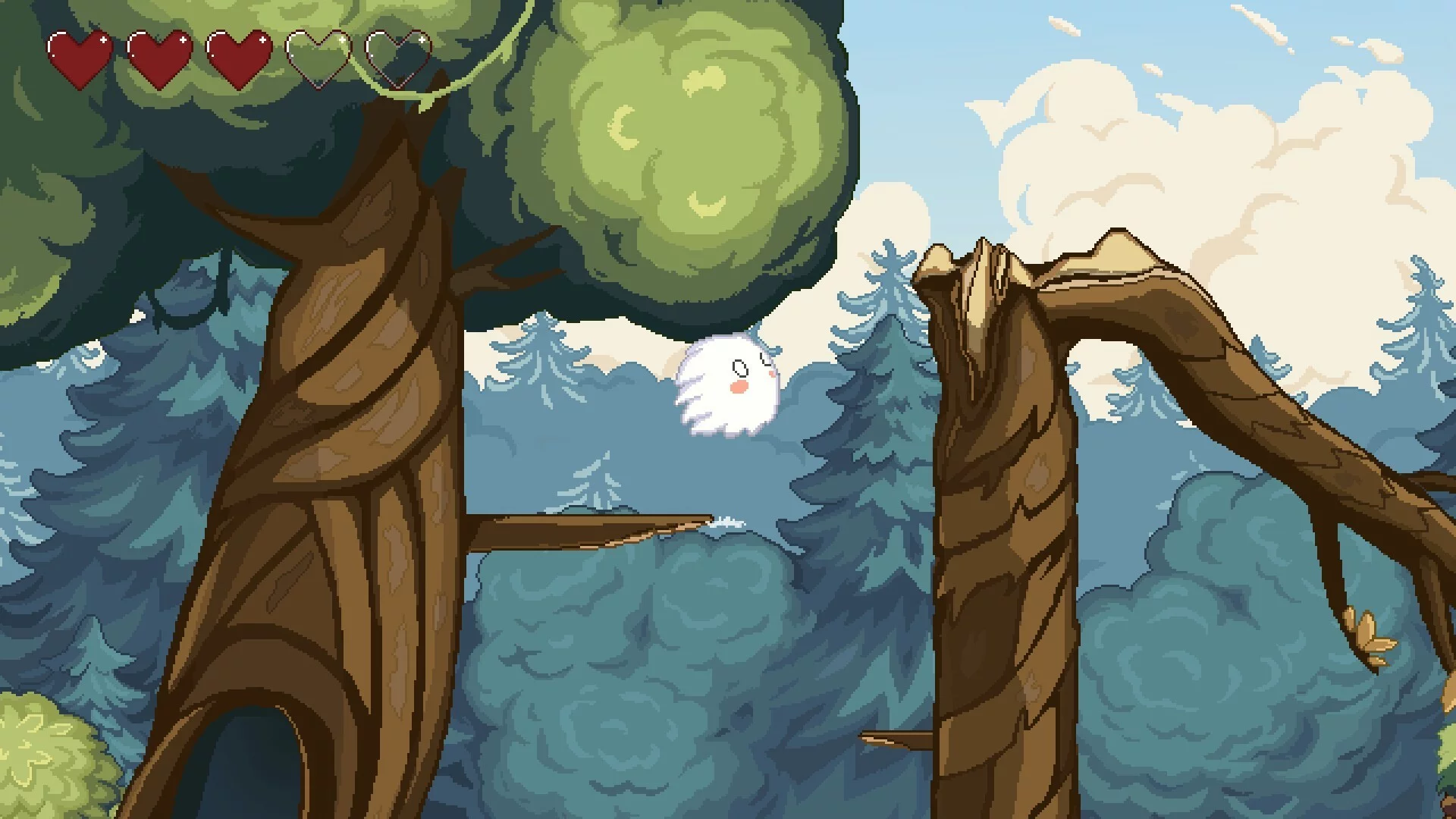 Изображение игры: 毛玉大冒险 ~ Kedama's Adventure
