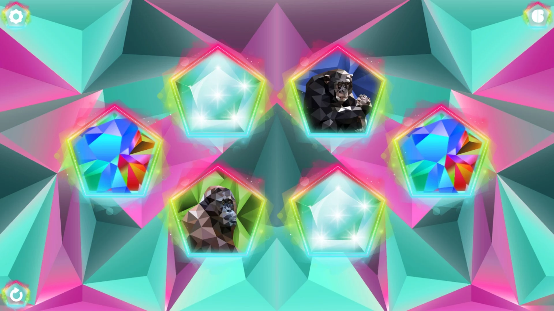 Изображение игры: Poly Memory: Primates