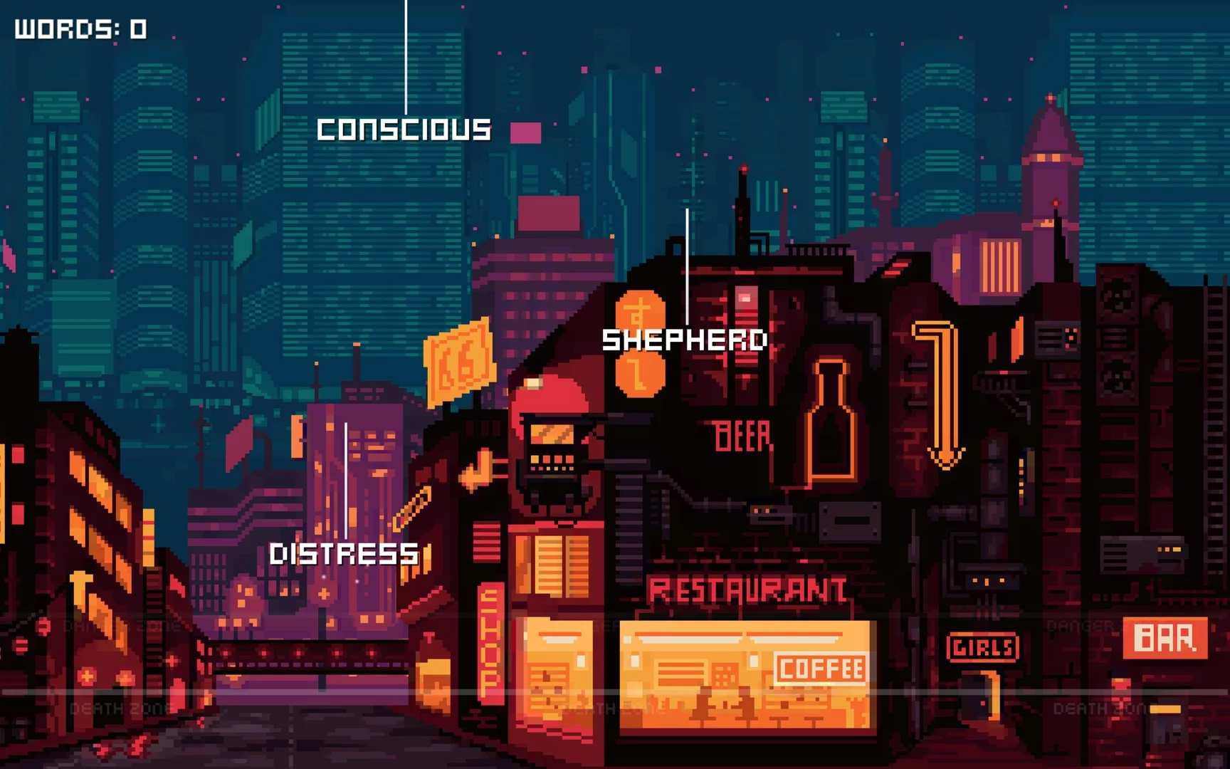 Изображение игры: Falling words