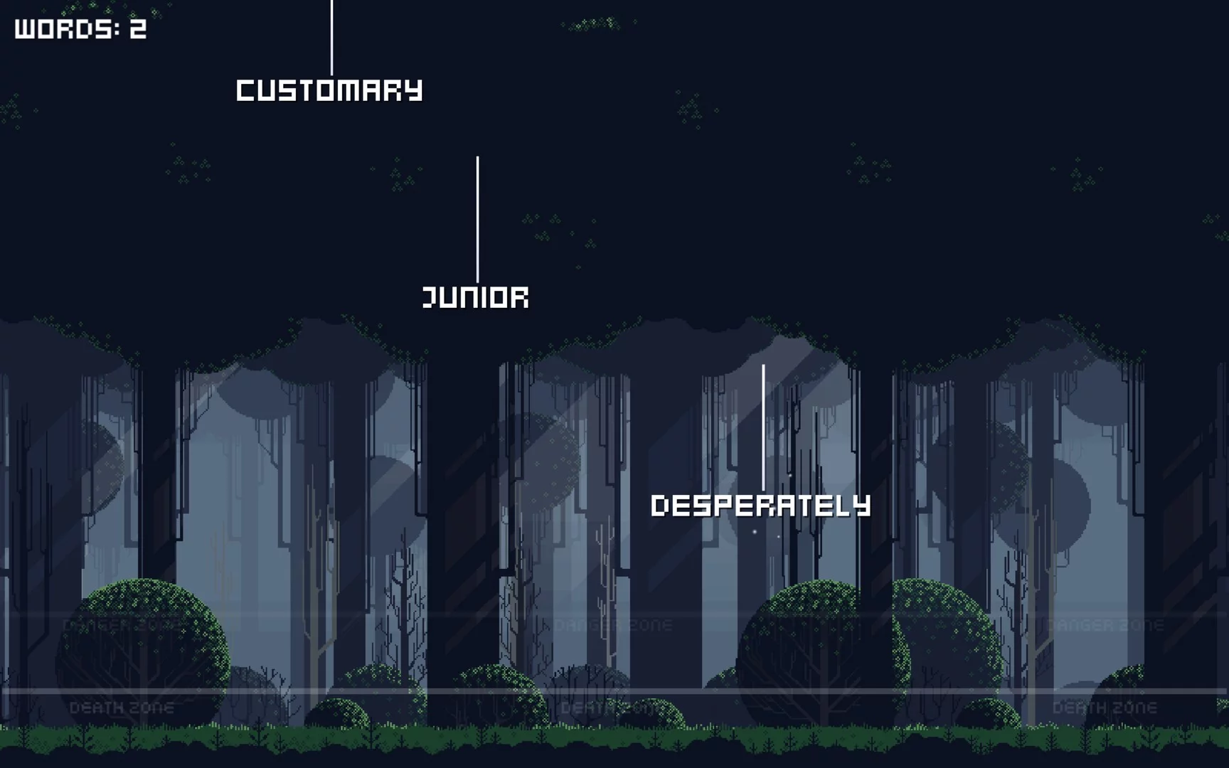 Изображение игры: Falling words