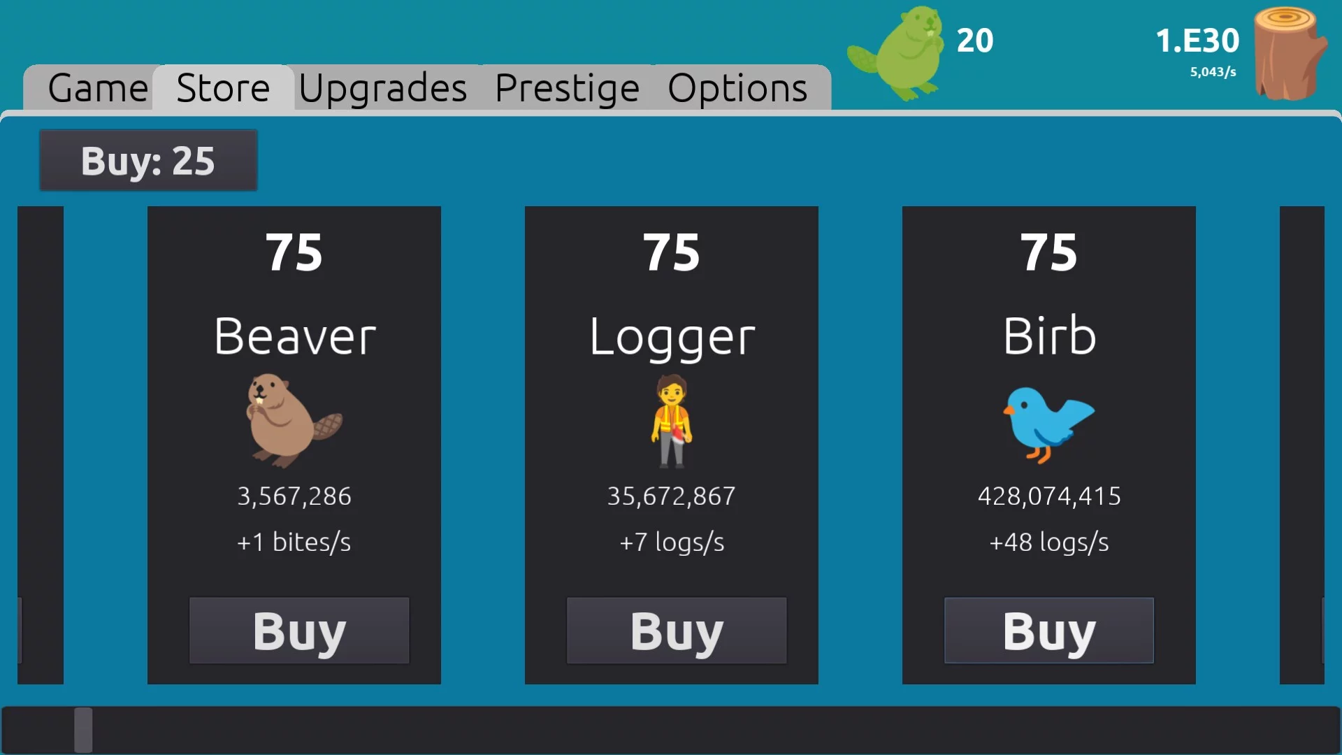 Изображение игры: Beaver Clicker