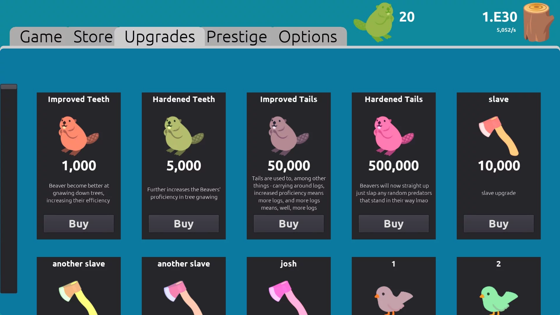 Изображение игры: Beaver Clicker