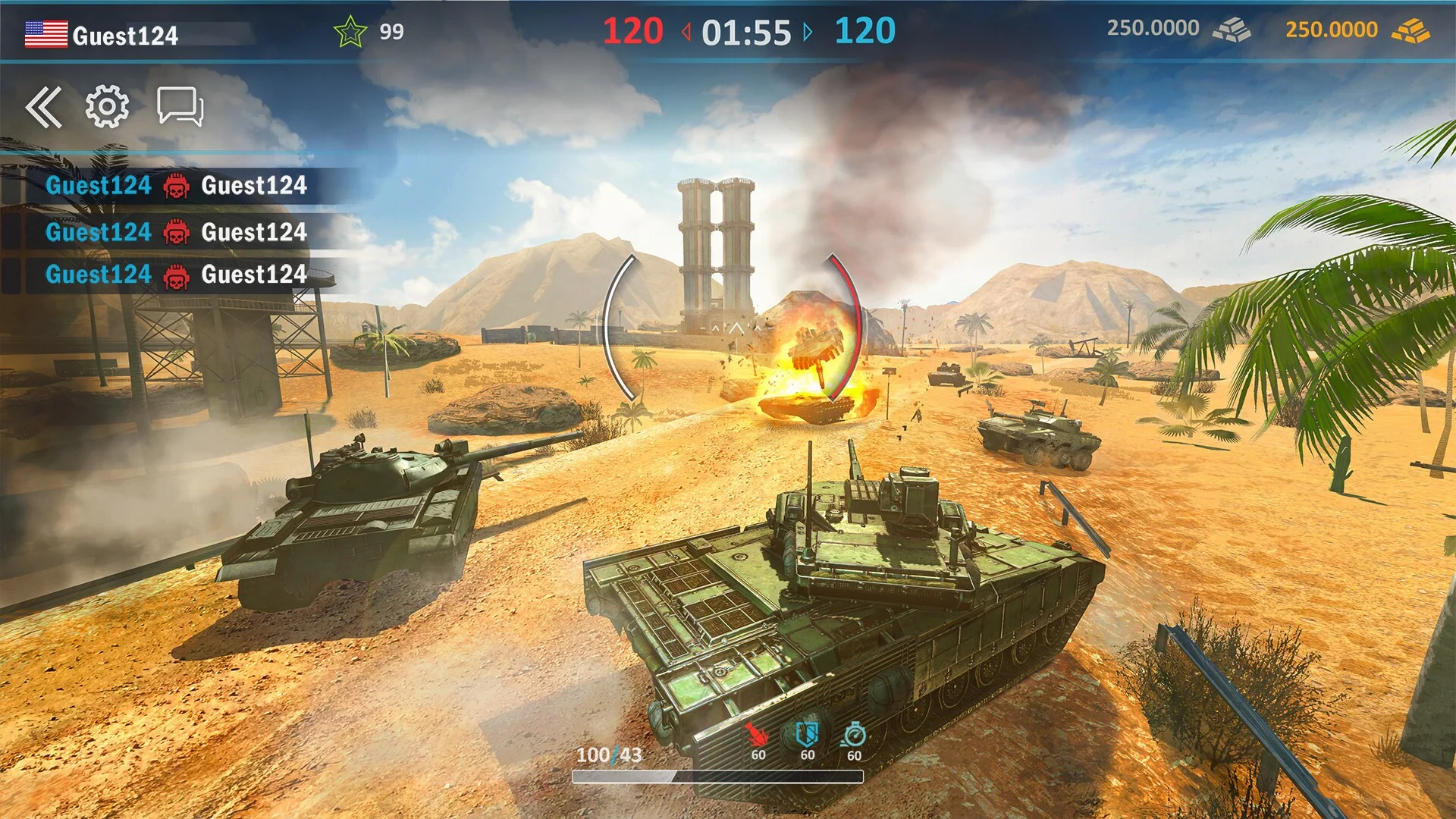 Изображение игры: Modern Assault Tanks