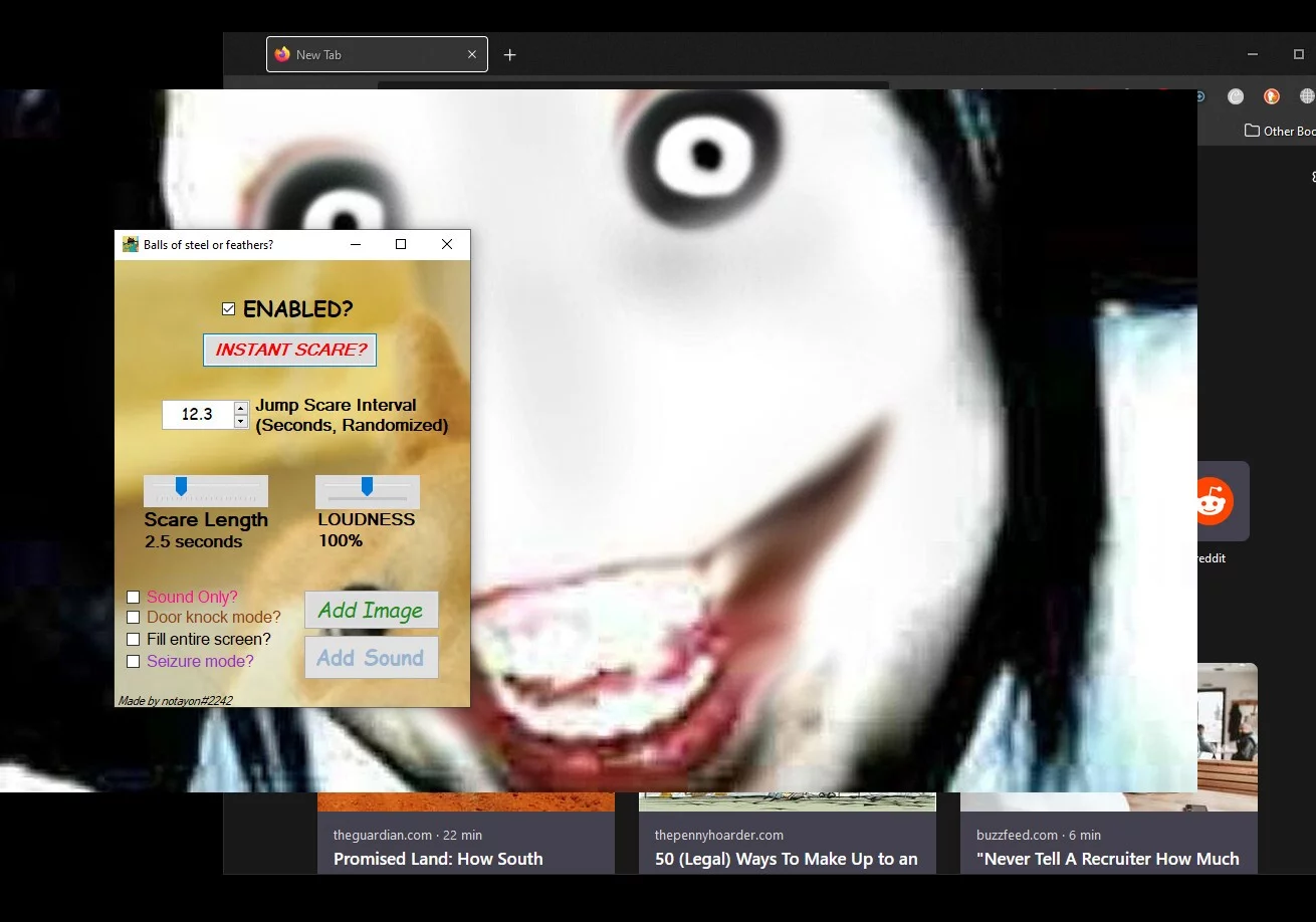 Изображение игры: Desktop Jumpscares