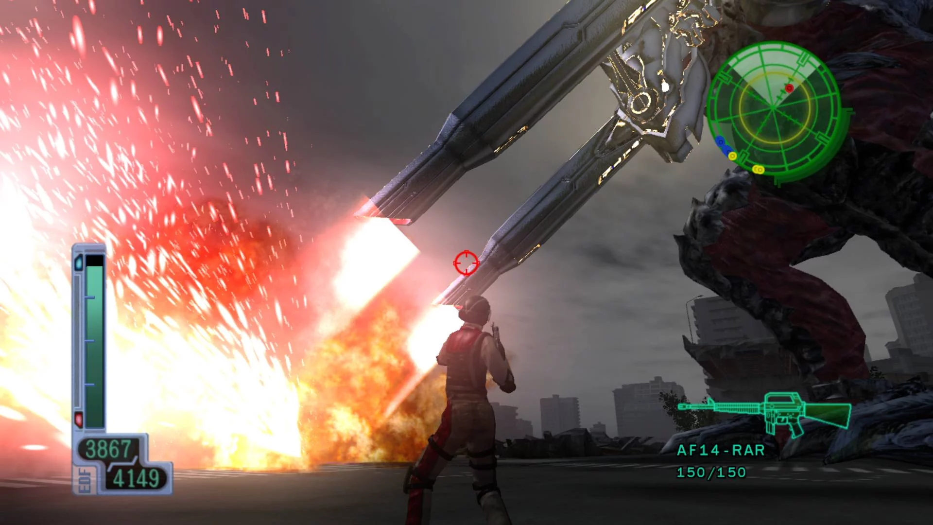 Изображение игры: Earth Defense Force 2017