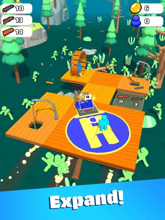 Изображение игры: Zombie Raft