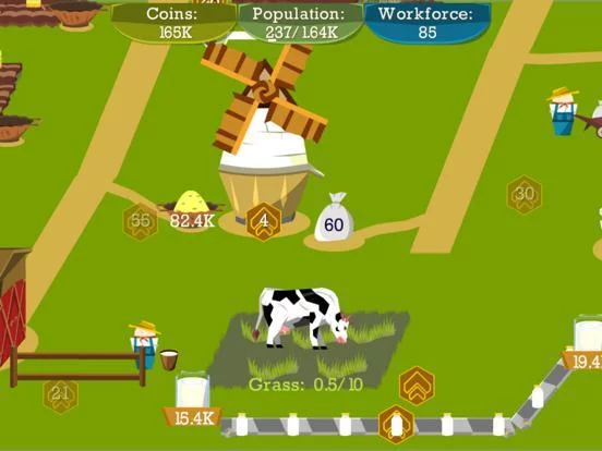 Изображение игры: Farm and Mine: Idle Tycoon