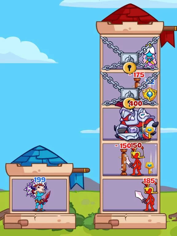 Изображение игры: Stick Hero - Mighty Tower Wars