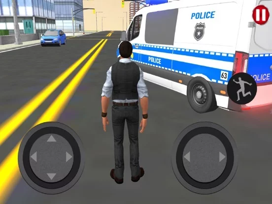 Изображение игры: American Police Van Driving