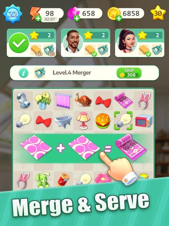 Изображение игры: Happy Merge Home