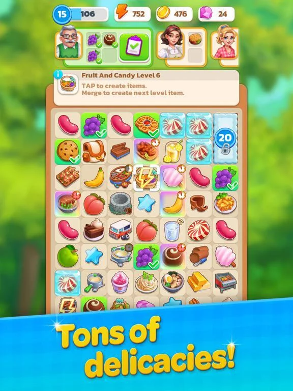 Изображение игры: Merge Market: Food Town