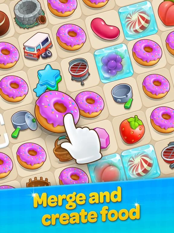 Изображение игры: Merge Market: Food Town