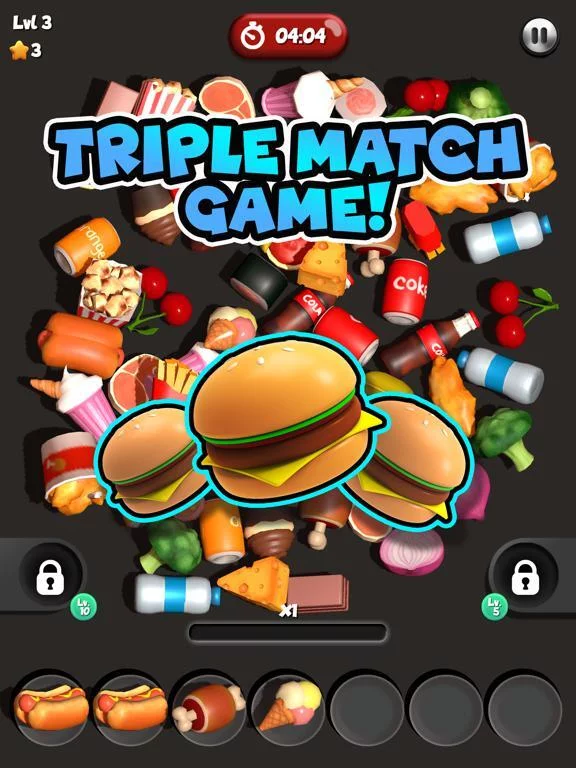 Изображение игры: Food Match 3D: Tile Puzzle