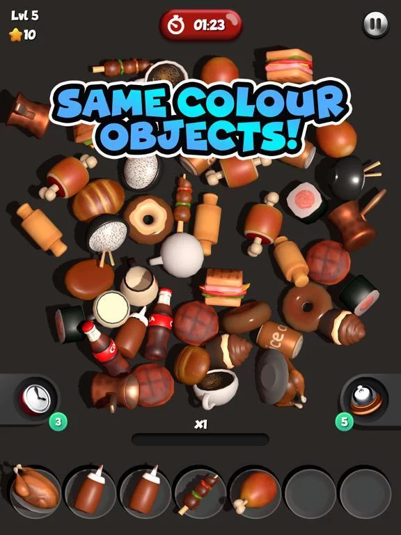 Изображение игры: Food Match 3D: Tile Puzzle