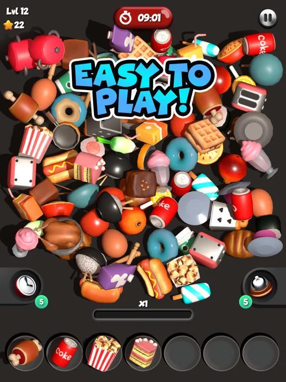 Изображение игры: Food Match 3D: Tile Puzzle