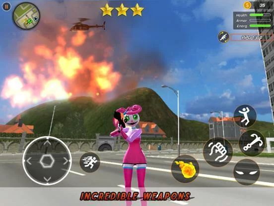 Изображение игры: Scary Mommy: Flying Rope Hero